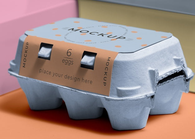 Ecologic Eggs Packaging Design Mockup Psd