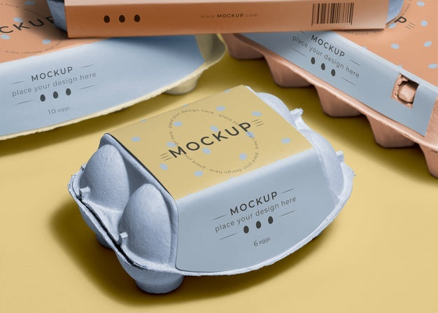 Ecologic Eggs Packaging Design Mockup Psd