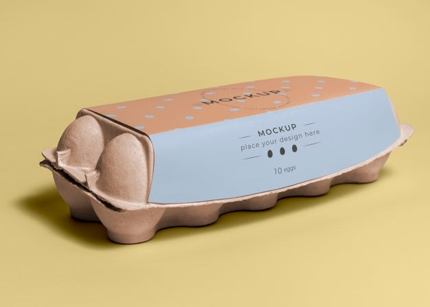 Ecologic Eggs Packaging Design Mockup Psd