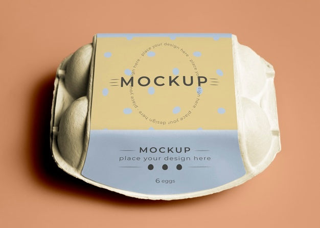 Ecologic Eggs Packaging Design Mockup Psd