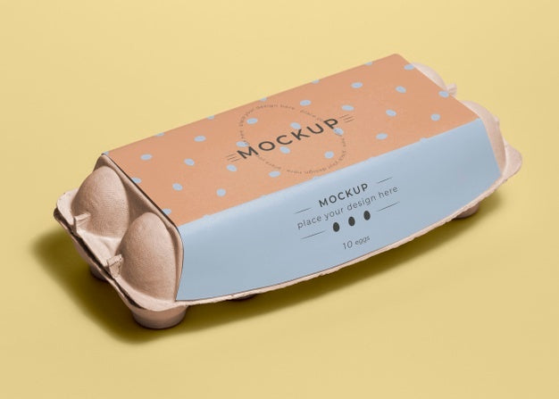 Ecologic Eggs Packaging Design Mockup Psd