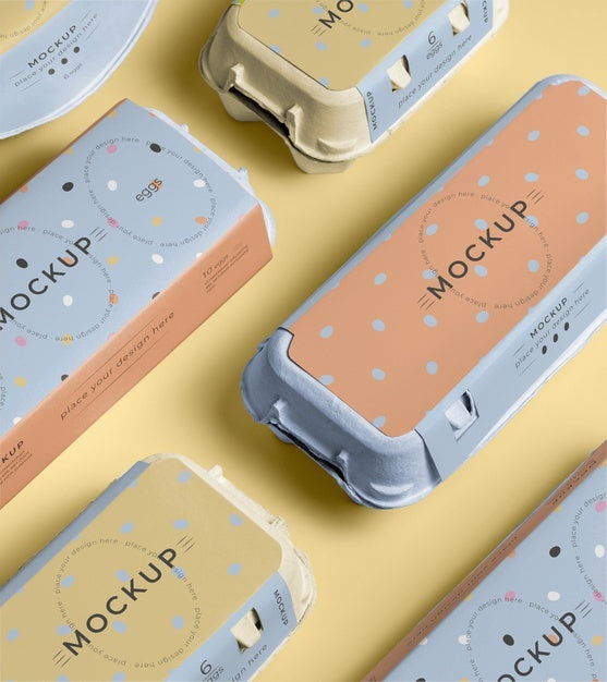 Ecologic Eggs Packaging Design Mockup Psd