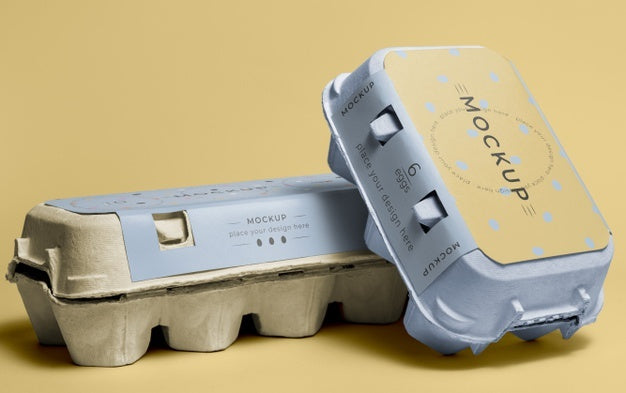 Ecologic Eggs Packaging Design Mockup Psd