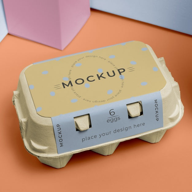Ecologic Eggs Packaging Design Mockup Psd
