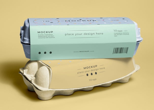 Ecologic Eggs Packaging Design Mockup Psd