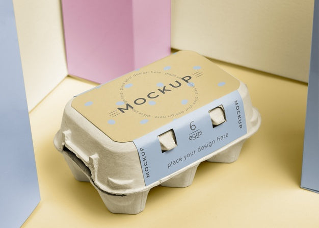 Ecologic Eggs Packaging Design Mockup Psd