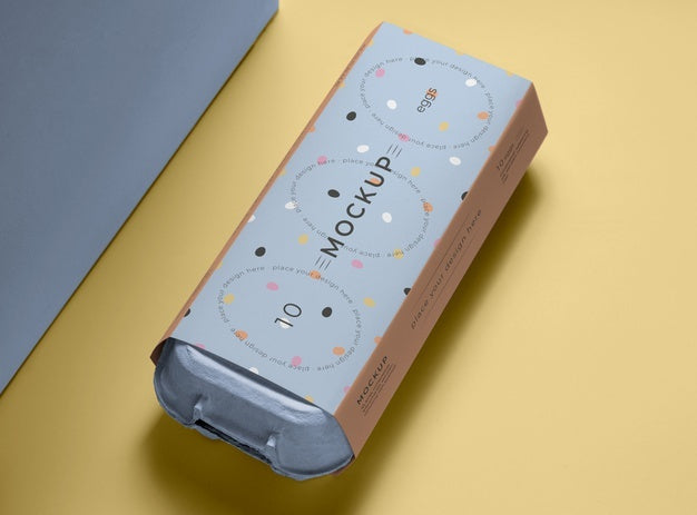 Ecologic Eggs Packaging Design Mockup Psd
