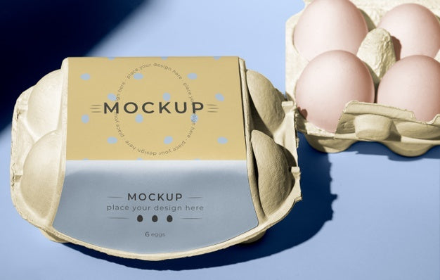 Ecologic Eggs Packaging Design Mockup Psd