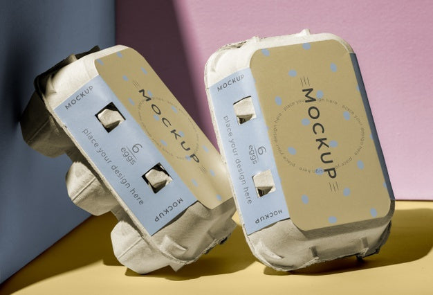 Ecologic Eggs Packaging Design Mockup Psd