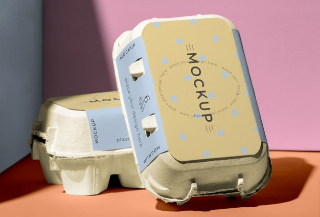 Ecologic Eggs Packaging Design Mockup Psd