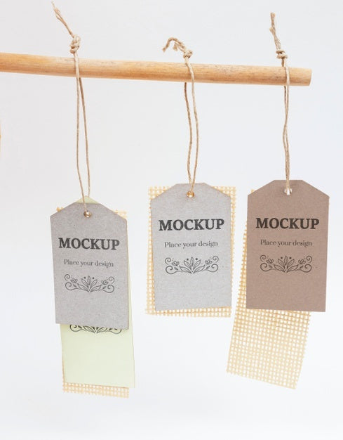 Ecological Tags Hanging Psd