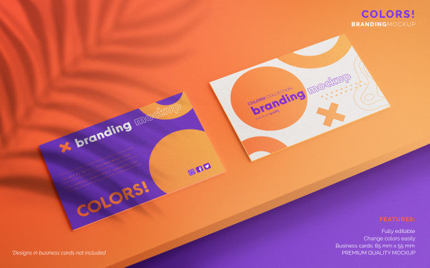 Editable Business Card Mockup Psd
