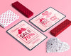 Editable Isometric Scene Creator Mockup With Valentines Day Concept Psd