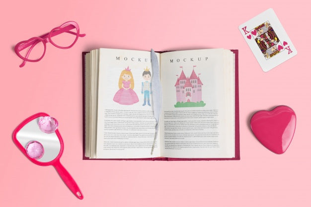 Editable Mockup Of Valentine Elements Psd