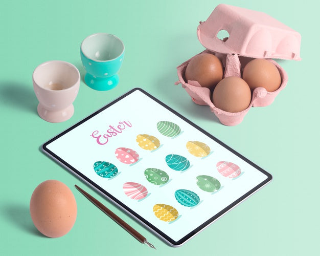Editable Scene Creator Easter Mockup Psd