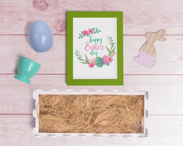 Editable Scene Creator Easter Mockup Psd