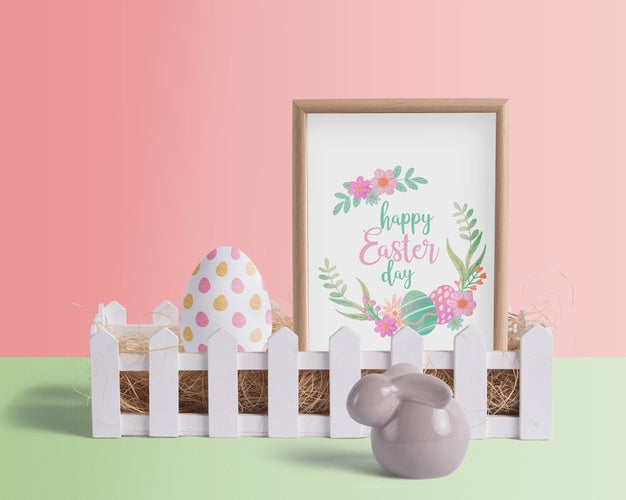 Editable Scene Creator Easter Mockup Psd