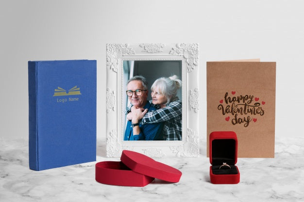 Editable Scene Creator Mockup With Valentines Day Concept Psd