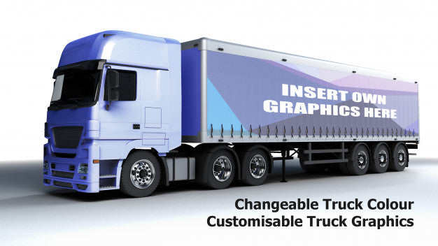 Editable Truck Mockup Psd