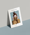 Editorial Magazine Mock-Up With Woman Leaning On The Wall Psd
