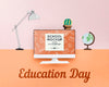 Education Day Concept Mock-Up Psd