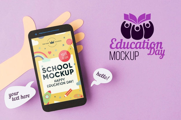 Education Day Concept Mock-Up Psd