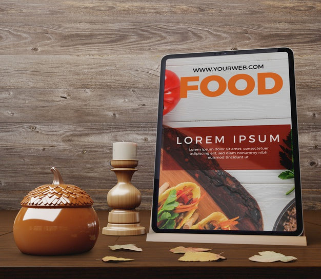 Electronic Device With Thanksgiving Day Psd