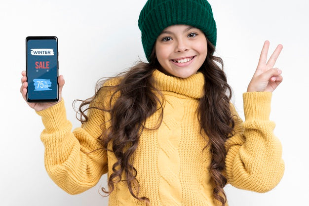 Electronic Devices On Sales On Winter Season Psd