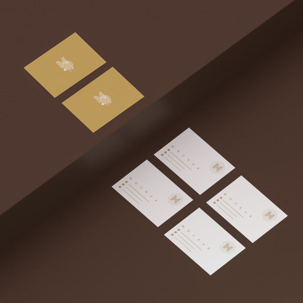 Elegant 3D Scene With Business Card Mockup Psd