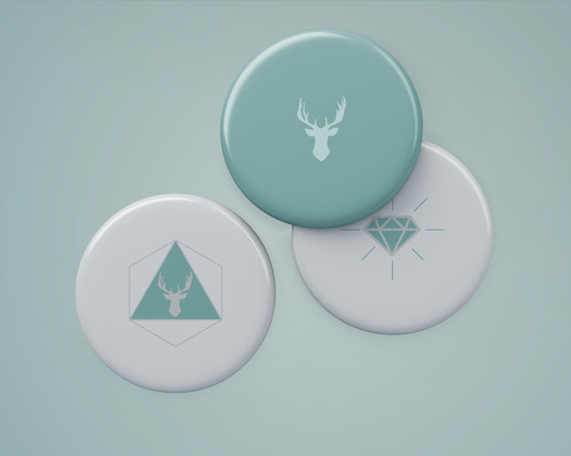Elegant Badge Mockup For Merchandising Psd