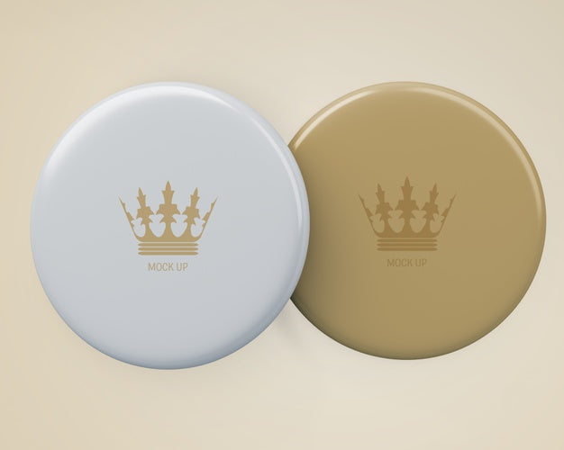 Elegant Badge Mockup For Merchandising Psd