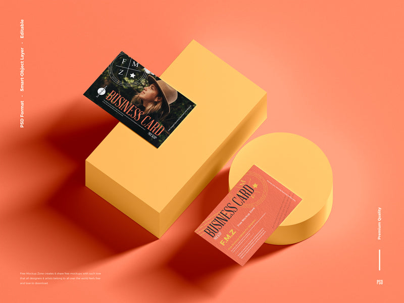 Elegant Branding Business Card Mockup