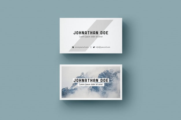 Elegant Business Card Mock Up Psd