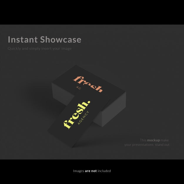 Elegant Business Card Mock Up Psd