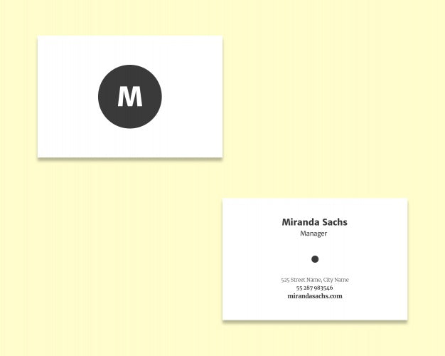 Elegant Business Card Mockup Psd