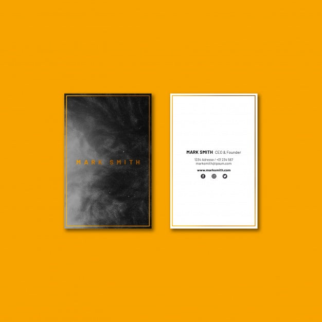 Elegant Business Card Mockup Psd