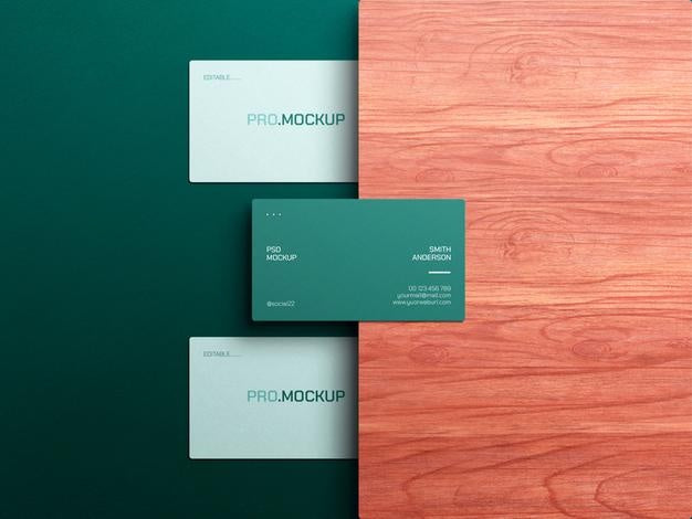 Elegant Business Card Mockup Psd