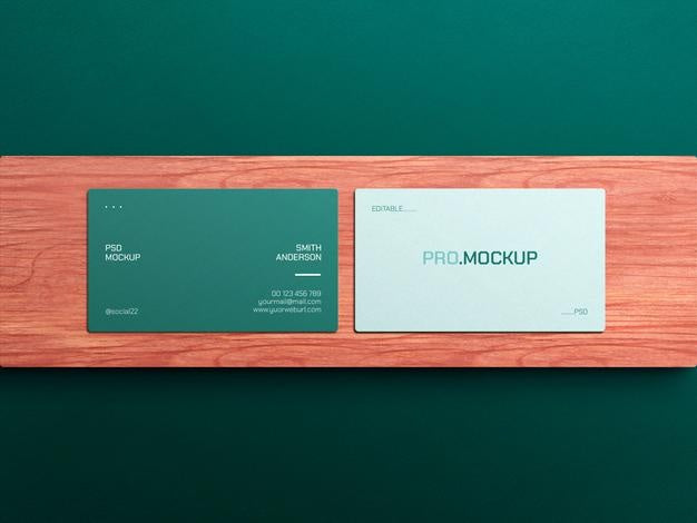 Elegant Business Card Mockup Psd