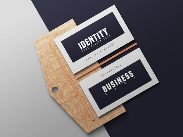 Elegant Business Cards Mockup Psd