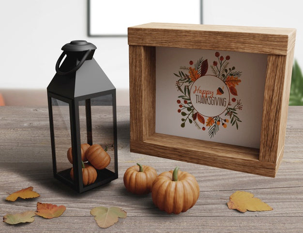 Elegant Decoration For Thanksgiving Day Psd