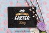 Elegant Easter Mockup With Black Envelope Psd