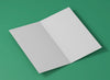 Elegant Folded Card Studio Mockup Psd