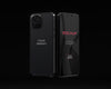 Elegant Glossy Dark Smartphone Mock-Up Design Psd