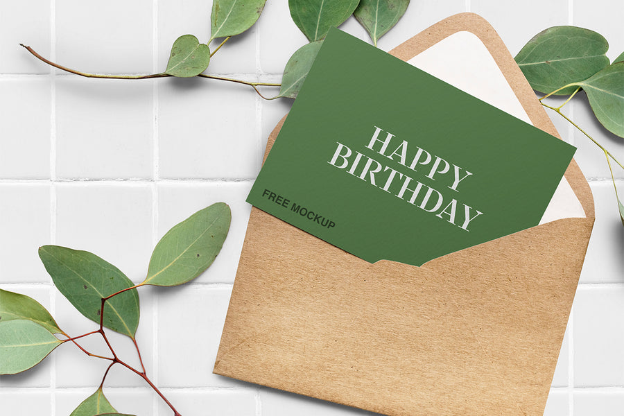 Elegant Greeting Card Mockup