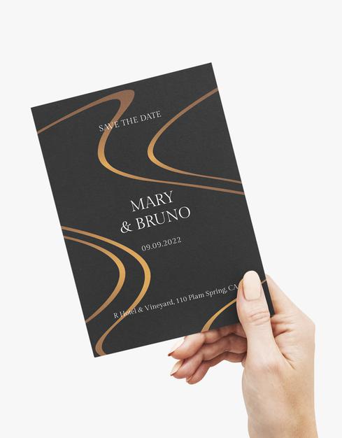 Elegant Invitation Card Mockup Design Psd