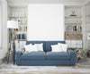 Elegant Living Room With Sofa And Mockup Wall Psd