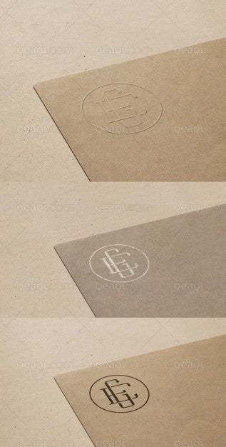 Elegant Logo Mock Up Psd
