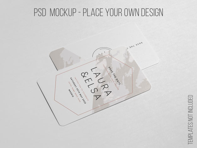 Elegant Minimalistic Layout Of Business Card Mockup Psd