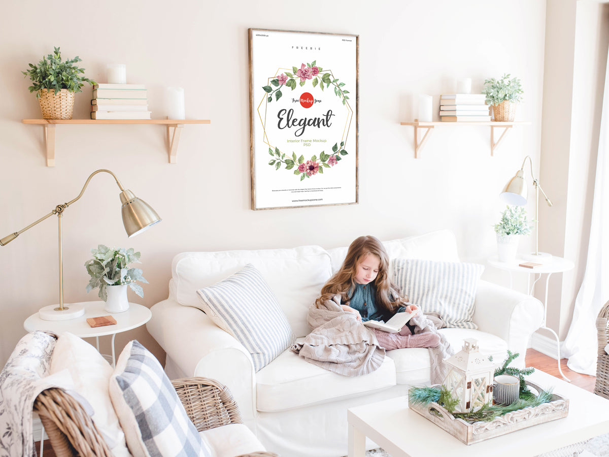 Elegant Room Interior Frame Mockup Psd 2019
