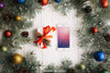 Elegant Smartphone Mockup With Christmas Design Psd